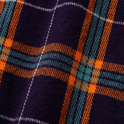 RATS COTTON FLANNEL NAVY CHECK SHIRT