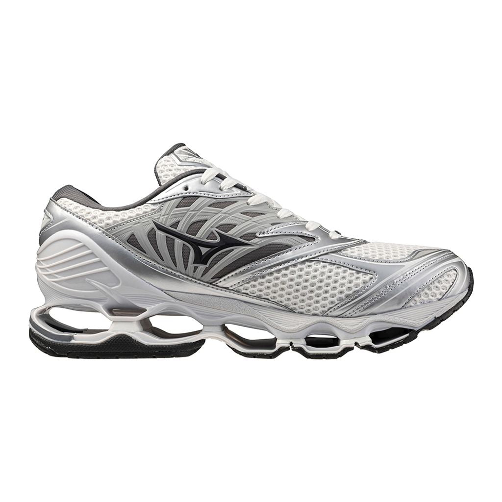 MIZUNO WAVE PROPHECY LS(ホワイト×チャコール×シルバー)