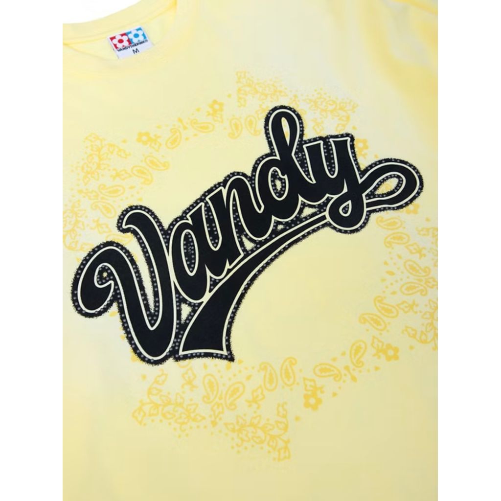 VANDY THE PINK Script Paisley L/S