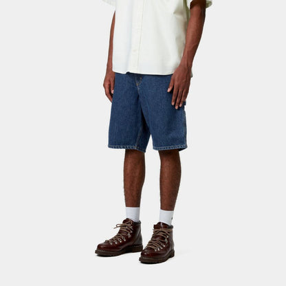 CARHARTT WIP  Single Knee Short - Denim Smith Denim