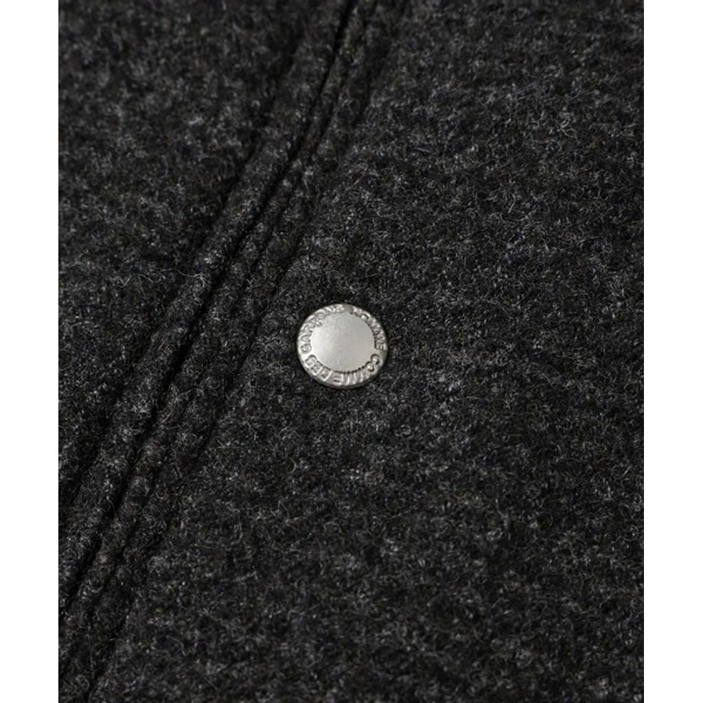 COMME des GARCONS HOMME WOOL 縮絨 × NYLON TWILL COAT（GRAY）