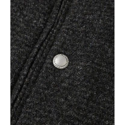 COMME des GARCONS HOMME WOOL 縮絨 × NYLON TWILL COAT（GRAY）