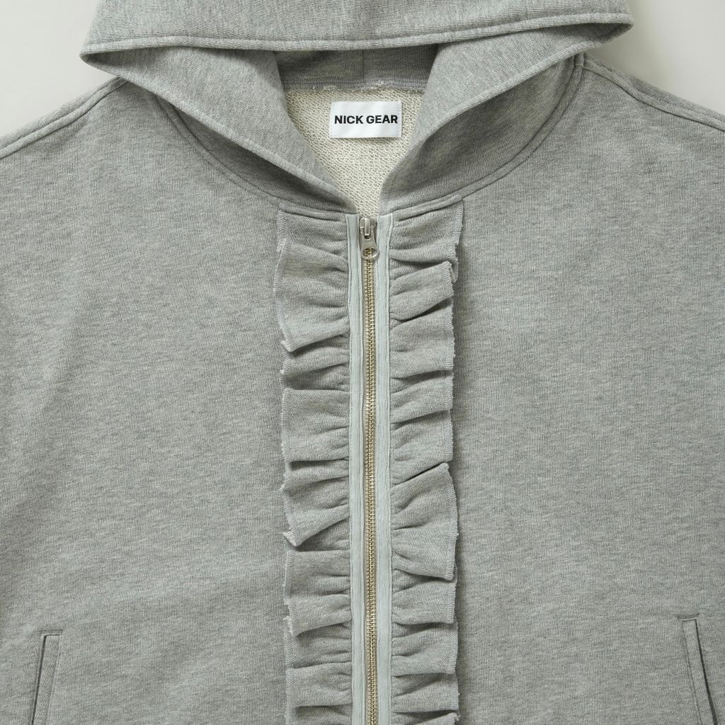 NICK GEAR Frill Zip up sweat