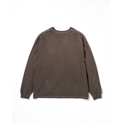 ANACHRONORM DYED CUSTOM CAR GRAPHIC L/S T-SHIRTS DUSTY
