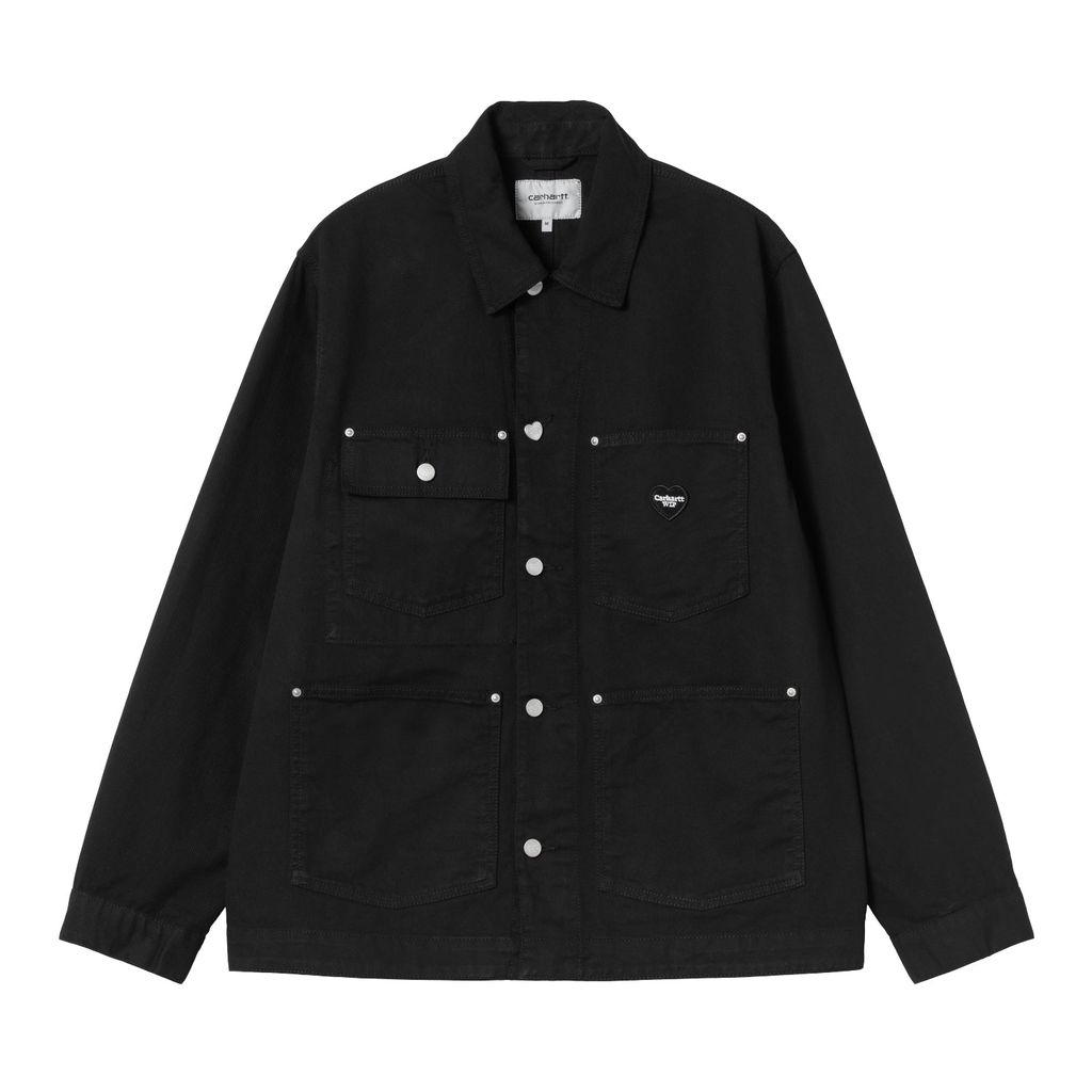 CARHARTT WIP  DREWE CHORE COAT - Black (rinsed)