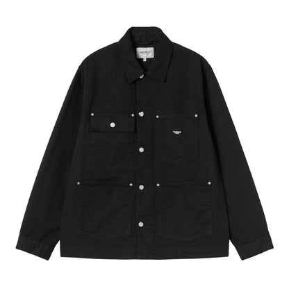 CARHARTT WIP  DREWE CHORE COAT - Black (rinsed)