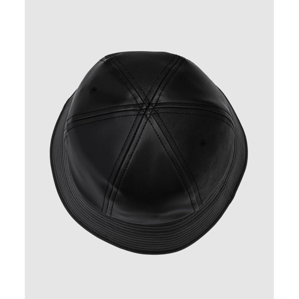 COMME des GARCONS HOMME SYNTHETIC LEATHER SAILOR HAT（Black