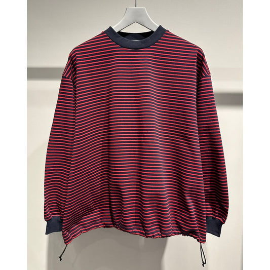 【MADE IN JAPAN】LINEAGE BALLON L/S BORDER TEE（RED）