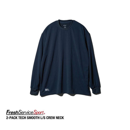 FreshService "2-PACK TECH SMOOTH L/S CREW NECK"