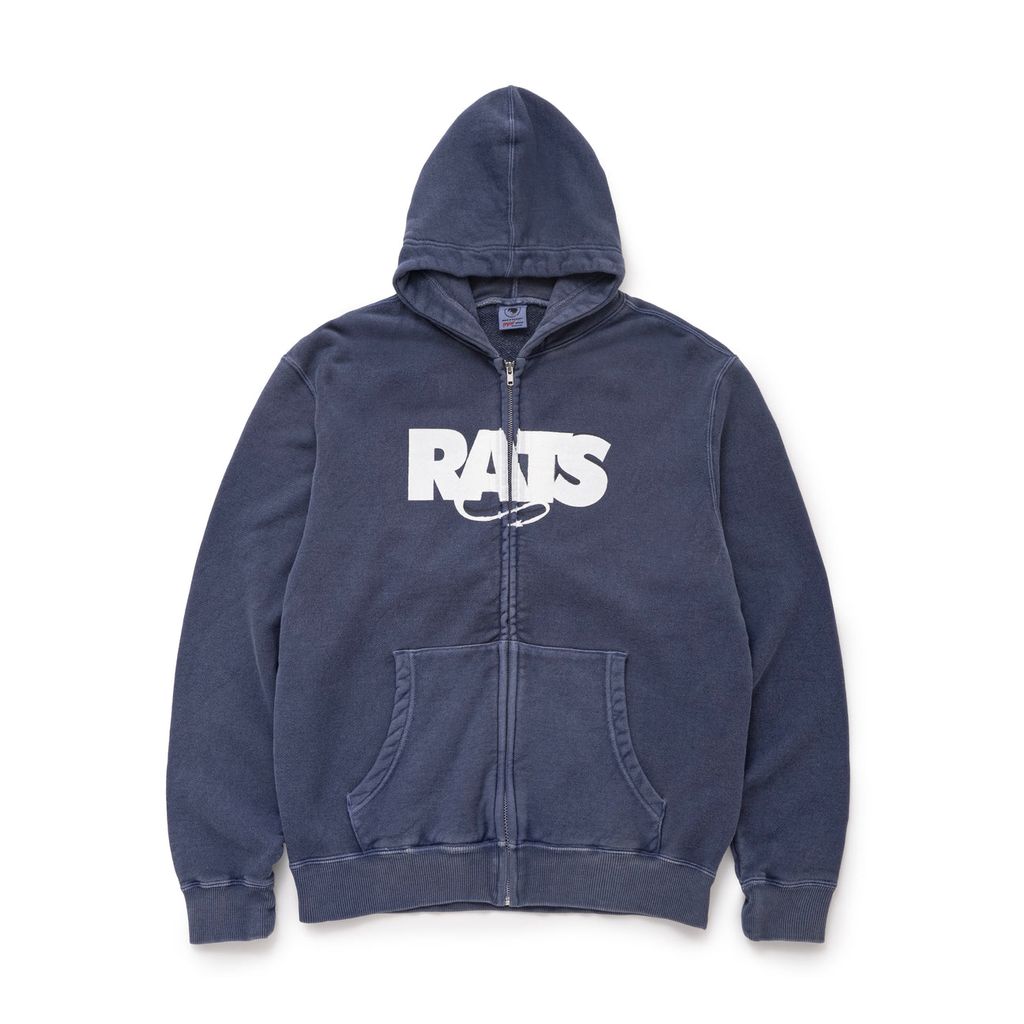 RATS PIGMENT DYED ZIP HOODIE