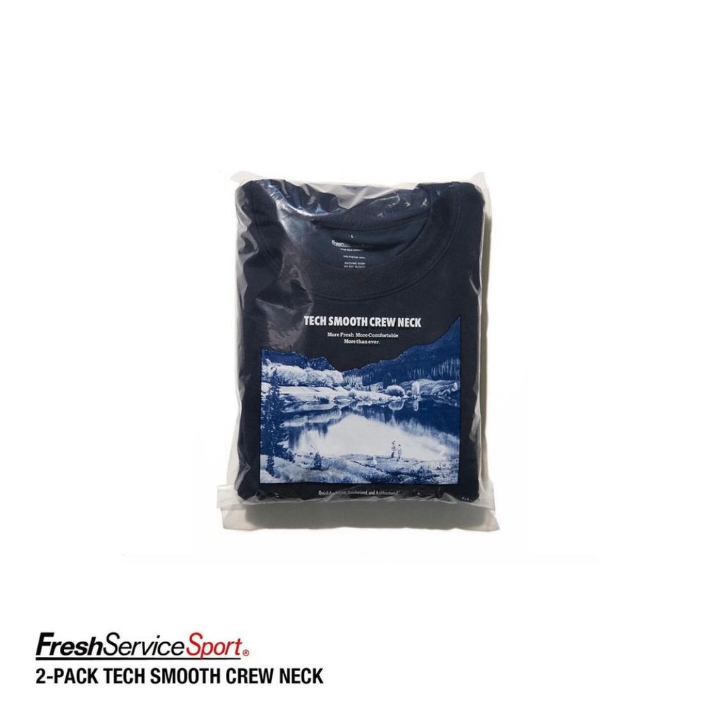 FreshService "2-PACK TECH SMOOTH CREW NECK"
