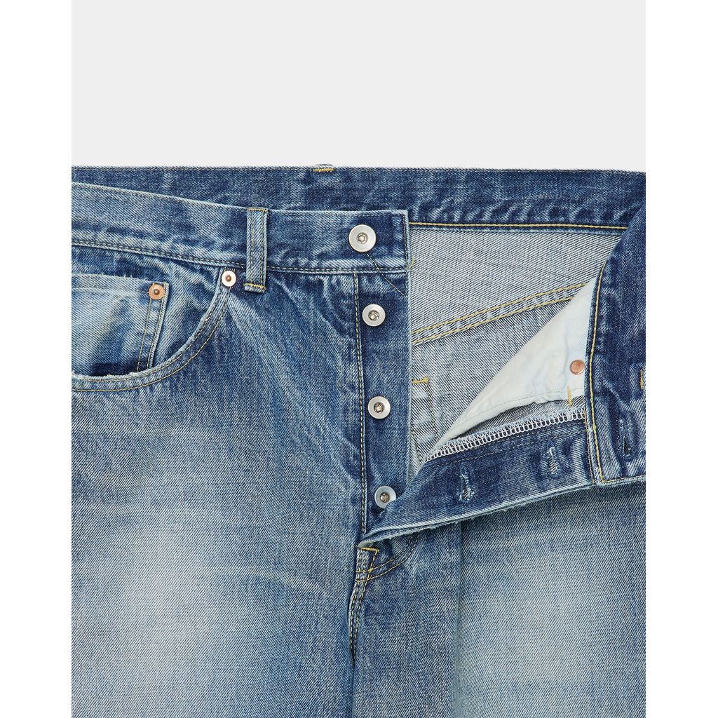 marka ORGANIC COTTON 13.5oz SELVEDGE DENIM WIDE LEG JEANS