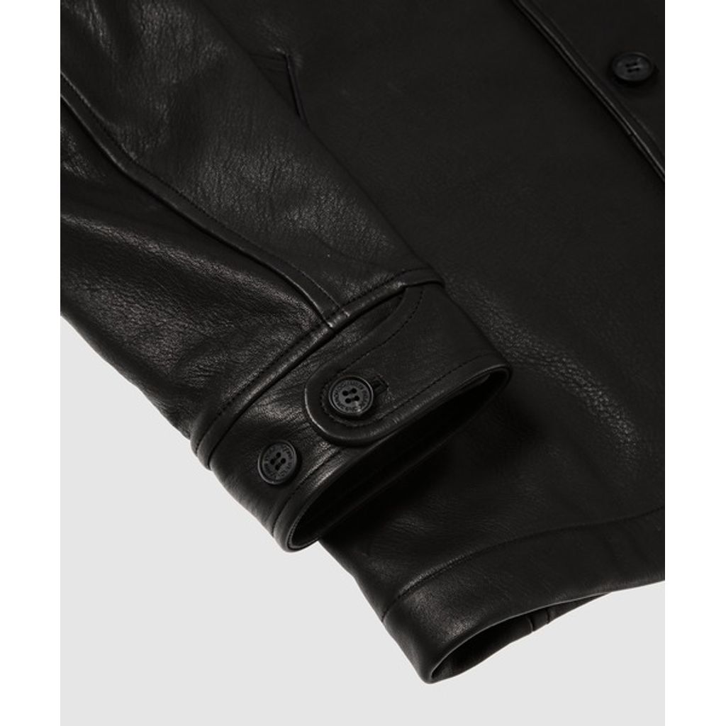 COMME des GARCONS HOMME DEER SKIN LEATHER CAR COAT