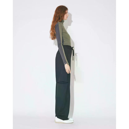 beautiful people flip washable wool jersey high neck top