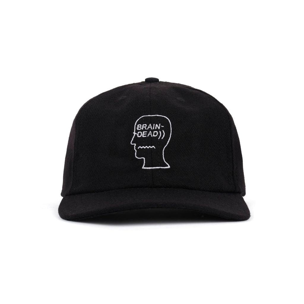 BRAIN DEAD Flannel Logohead 6 Panel Hat