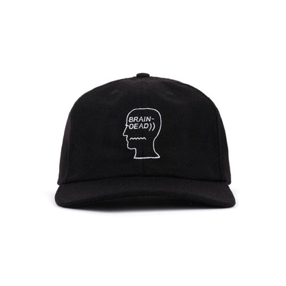BRAIN DEAD Flannel Logohead 6 Panel Hat