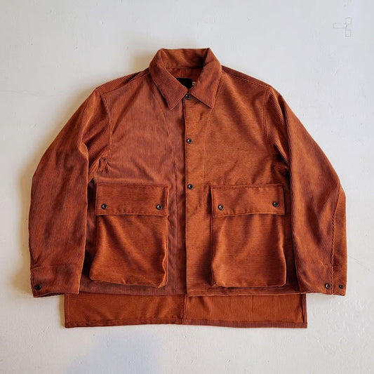 VOO TRICK CORDUROY TAIL JACKET- RENGA