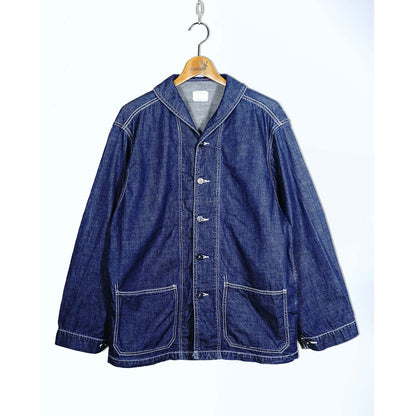 ANDFAMILYS Shawl Collar Denim Coverall