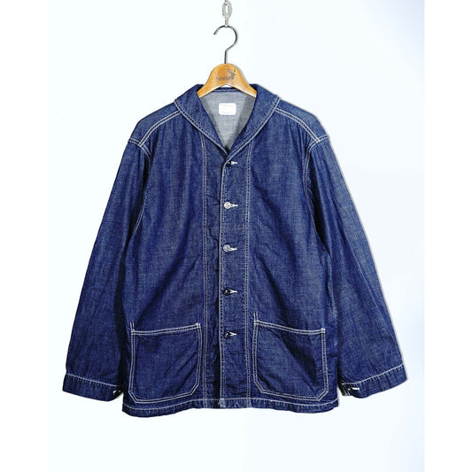 ANDFAMILYS Shawl Collar Denim Coverall