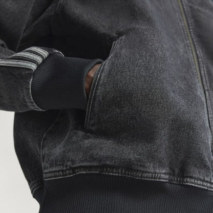 adidas originals  アディカラー デニム ファイヤーバード トラックトップ（True Black Denim）