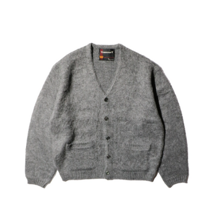 TOWNCRAFT  solid shaggy v cardigan