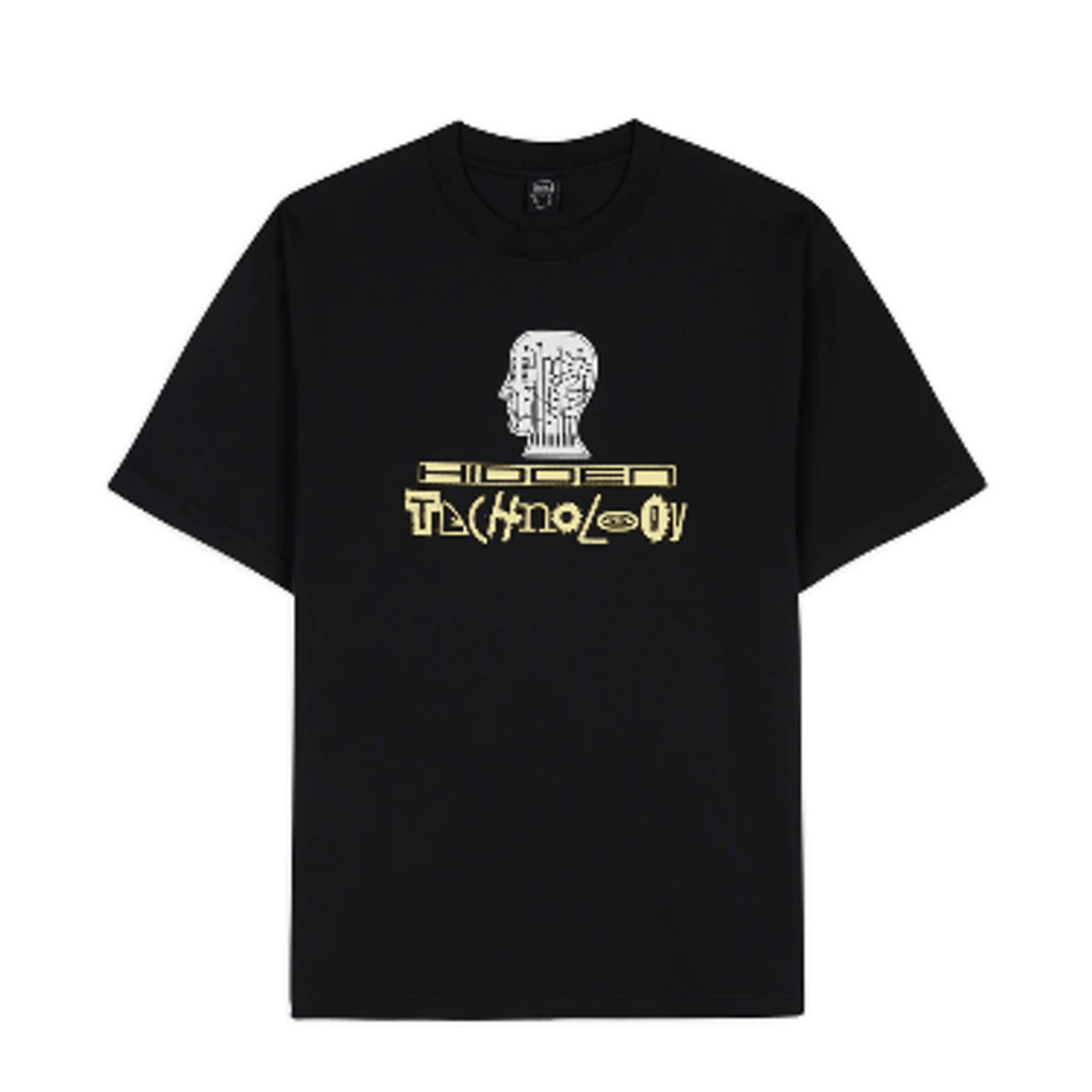 BRAIN DEAD HIDDEN TECH T-SHIRT - BLACK