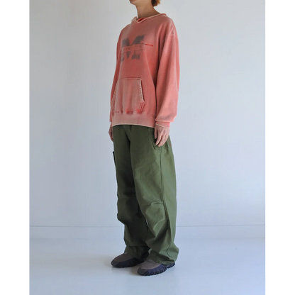 ANACHRONORM MANCHESTER PRINTED CUT-OFF SWEAT PARKA