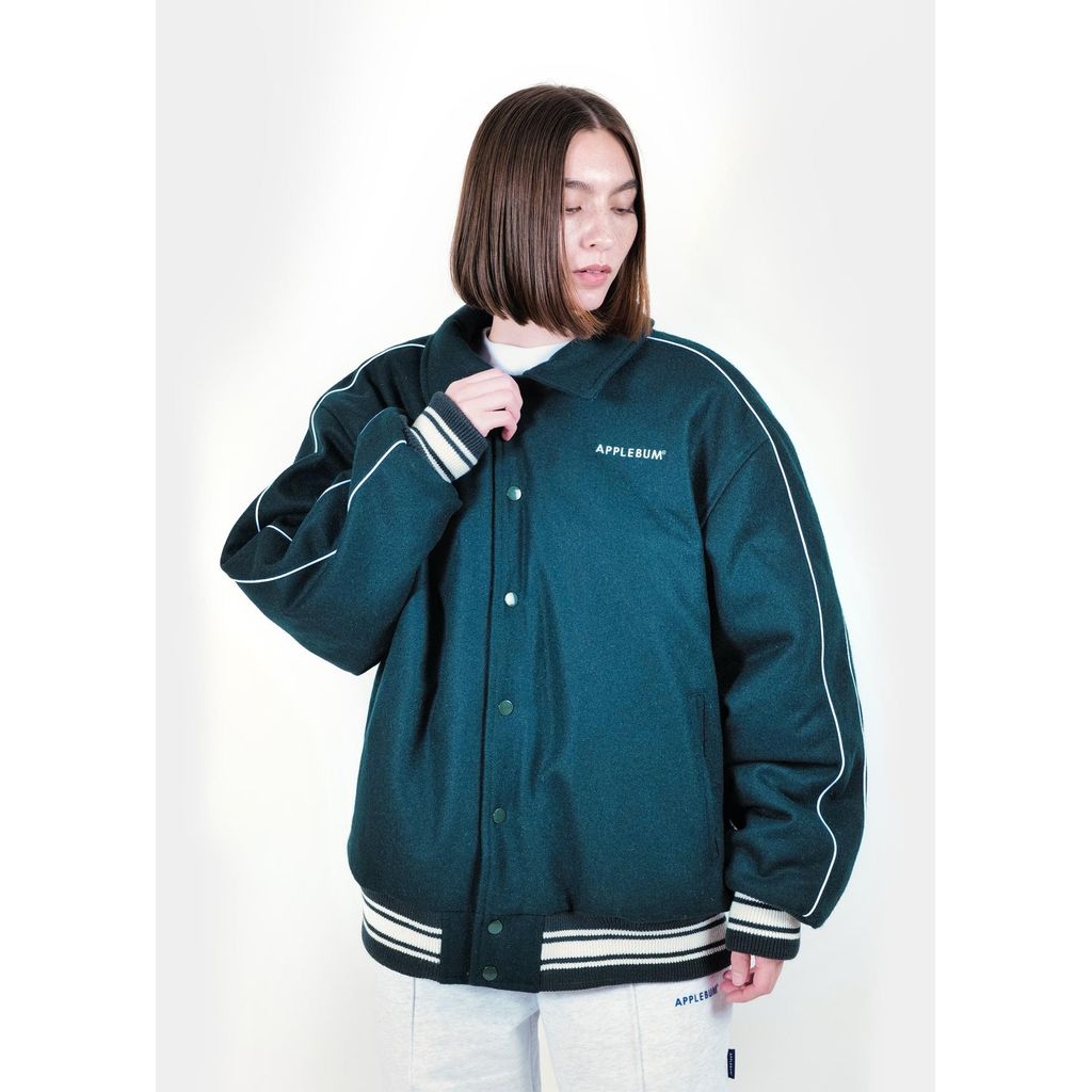 APPLEBUM COLLARED MELTON STADIUM JACKET / 2520604