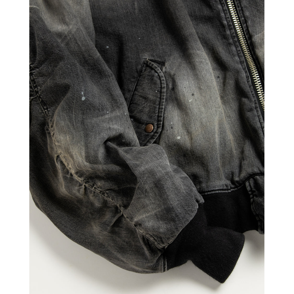 ANACHRONORM AN396-W AGING DUAL DENIM MA-1 BLACK (AGING)