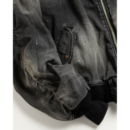 ANACHRONORM AN396-W AGING DUAL DENIM MA-1 BLACK (AGING)
