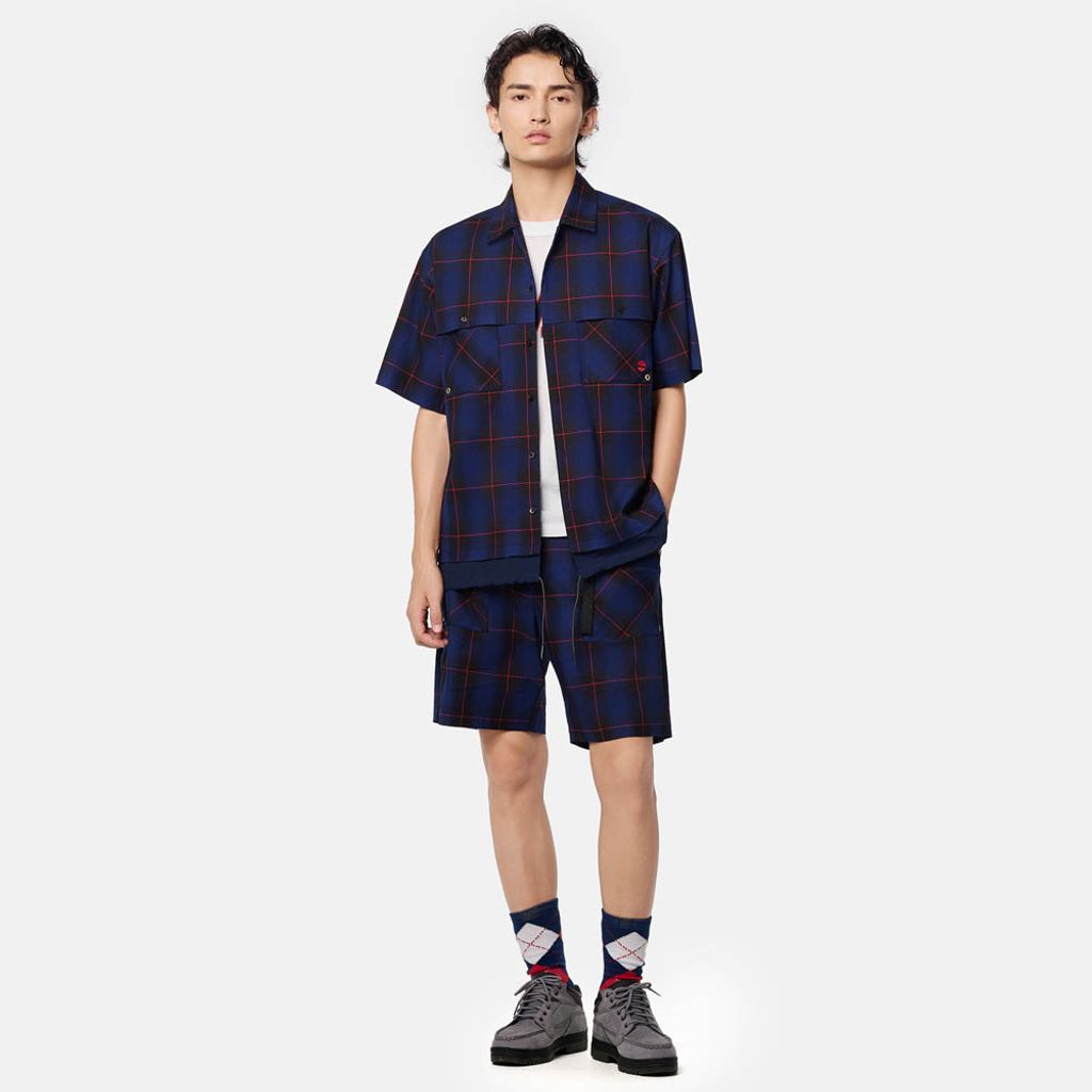 Timberland  TOKYO DESIGN COLLECTIVE オールジェンダー 半袖 プレイド シャツ