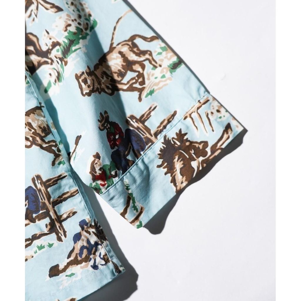 TOWNCRAFT  PRINTED PAJAMA JACKET