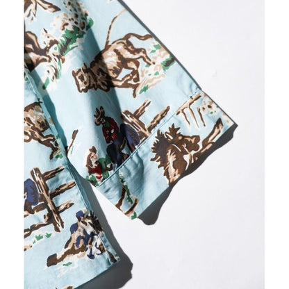 TOWNCRAFT  PRINTED PAJAMA JACKET