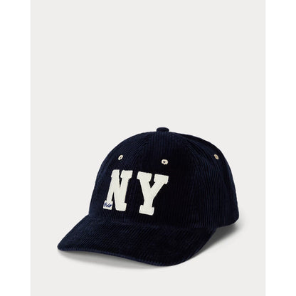 POLO RALPH LAUREN NY パッチ コーデュロイ ボール キャップ