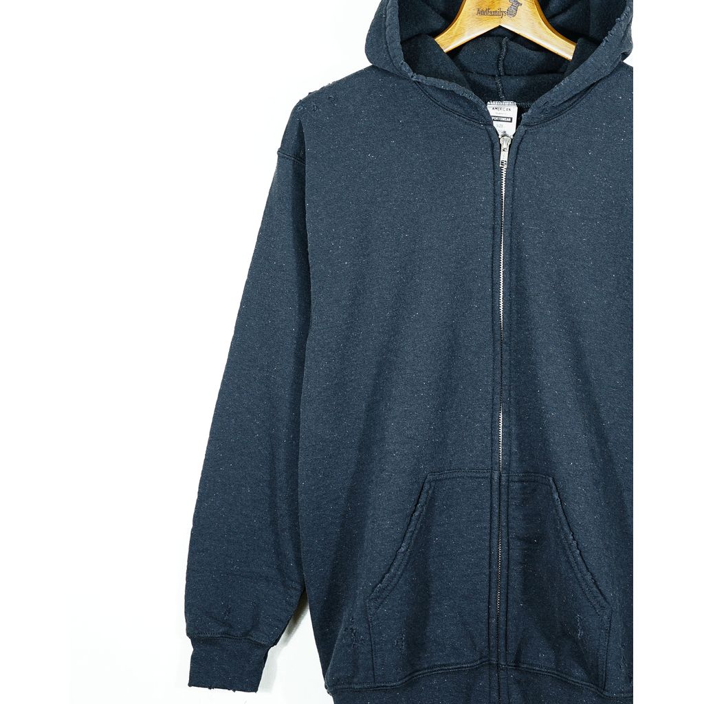 ANDFAMILYS Damage Zip Parka