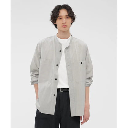 MHL. WORN COTTON HAIRLINE STRIPE SHIRT