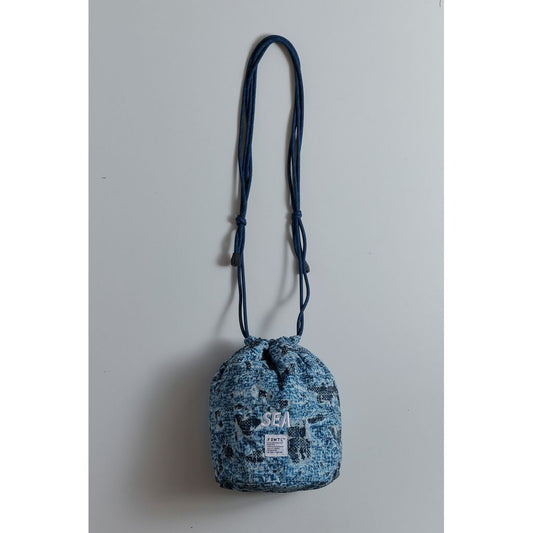 FDMTL X WIND AND SEA Printed Boro DRAWING BAG