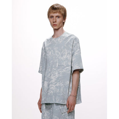 MARKA 20//1 RECYCLE SUVIN ORGANIC COTTON KNIT LOOSE FIT POCKET TEE