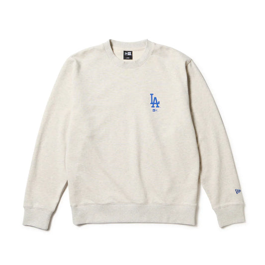 NEW ERA 裏毛 スウェット クルーネック ロサンゼルス・ドジャース オートミール