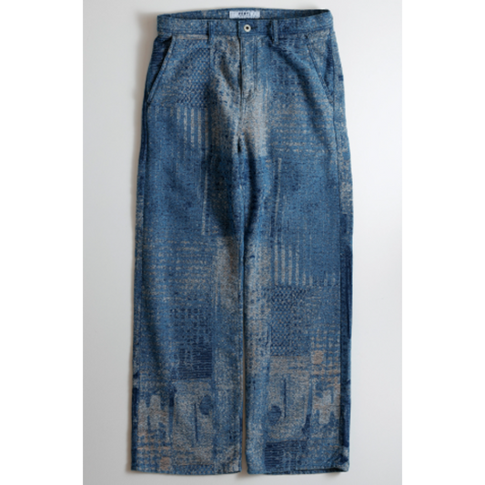 FDMTL BORO JAQUARD WIDE PANTS 3YR WASH