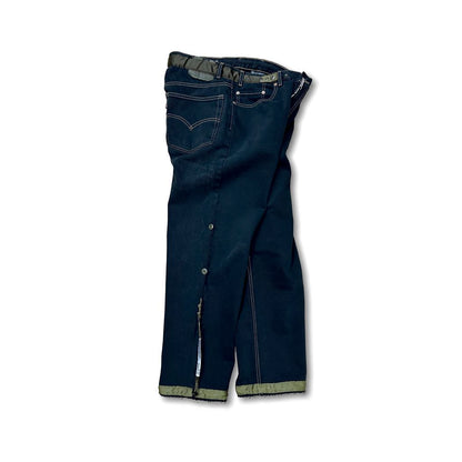 POLIQUANT THE DEFORMED ADJUSTABLE THRIFTING DENIM 550 [FIGURE DYEING]