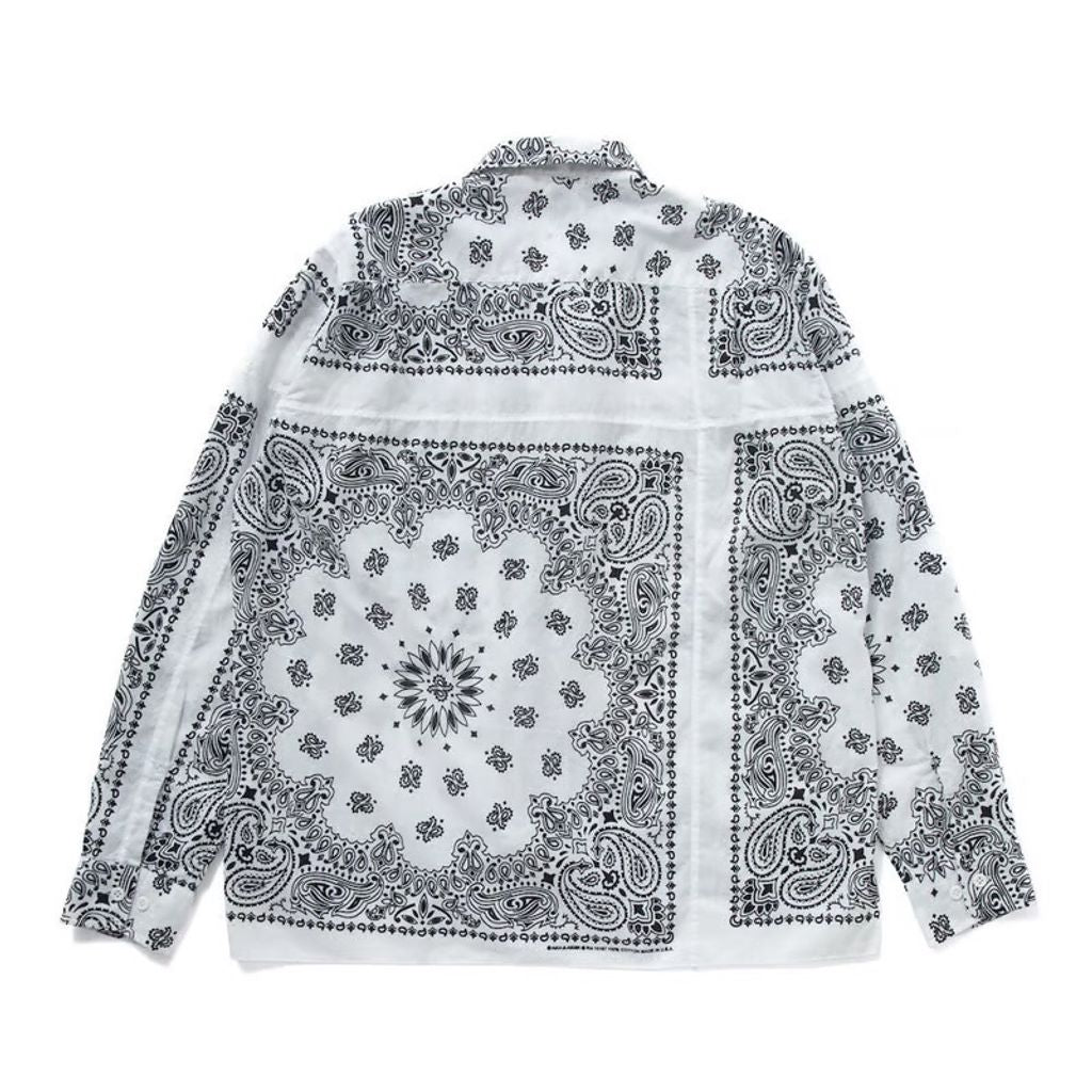 BEDWIN & THE HEARTBREAKERS L/S PATCH WORKED BANDANA SHIRT "MONK"