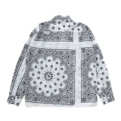 BEDWIN & THE HEARTBREAKERS L/S PATCH WORKED BANDANA SHIRT "MONK"