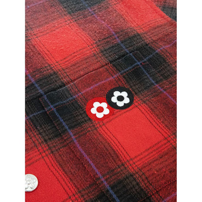 VANDY THE PINK BRUSHED FLANNEL SHIRT（RED）