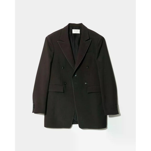 beautiful people wool double cloth change breasted jacket