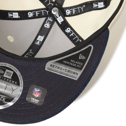 NEW ERA RC 9FIFTY Powered by GORO NAKATSUGAWA（MIN-NANO） ニューヨーク・ジャイアンツ コーデュロイ アイボリー ネイビーバイザー