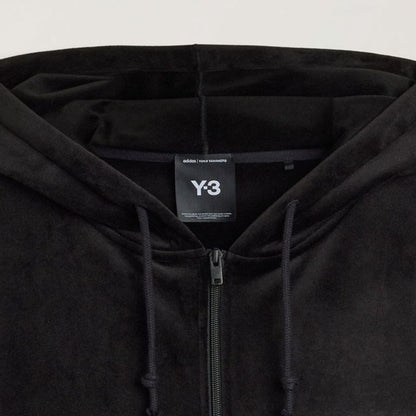 Y-3 U VELVET ZIP HOODIE
