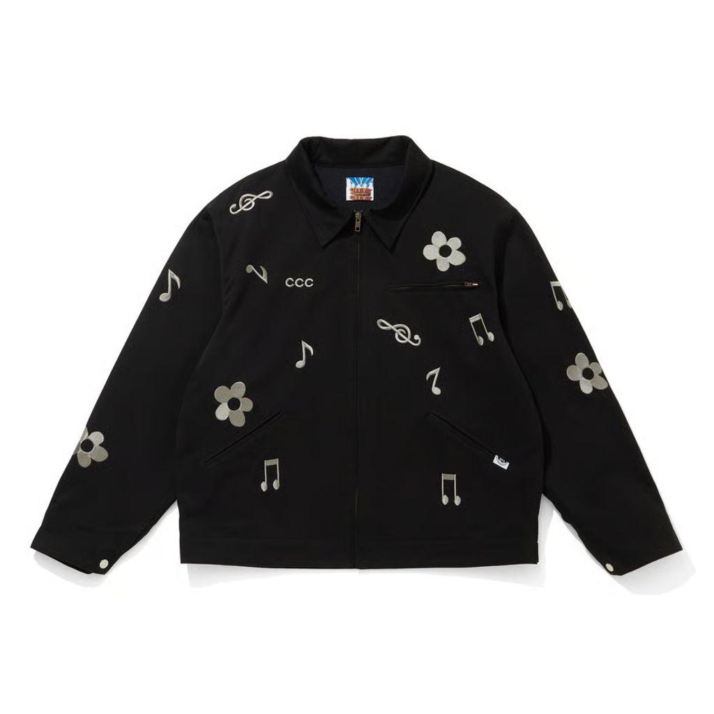 CITY COUNTRY CITY EMBROIDERY LOGO MOLSKIN BLOUSON