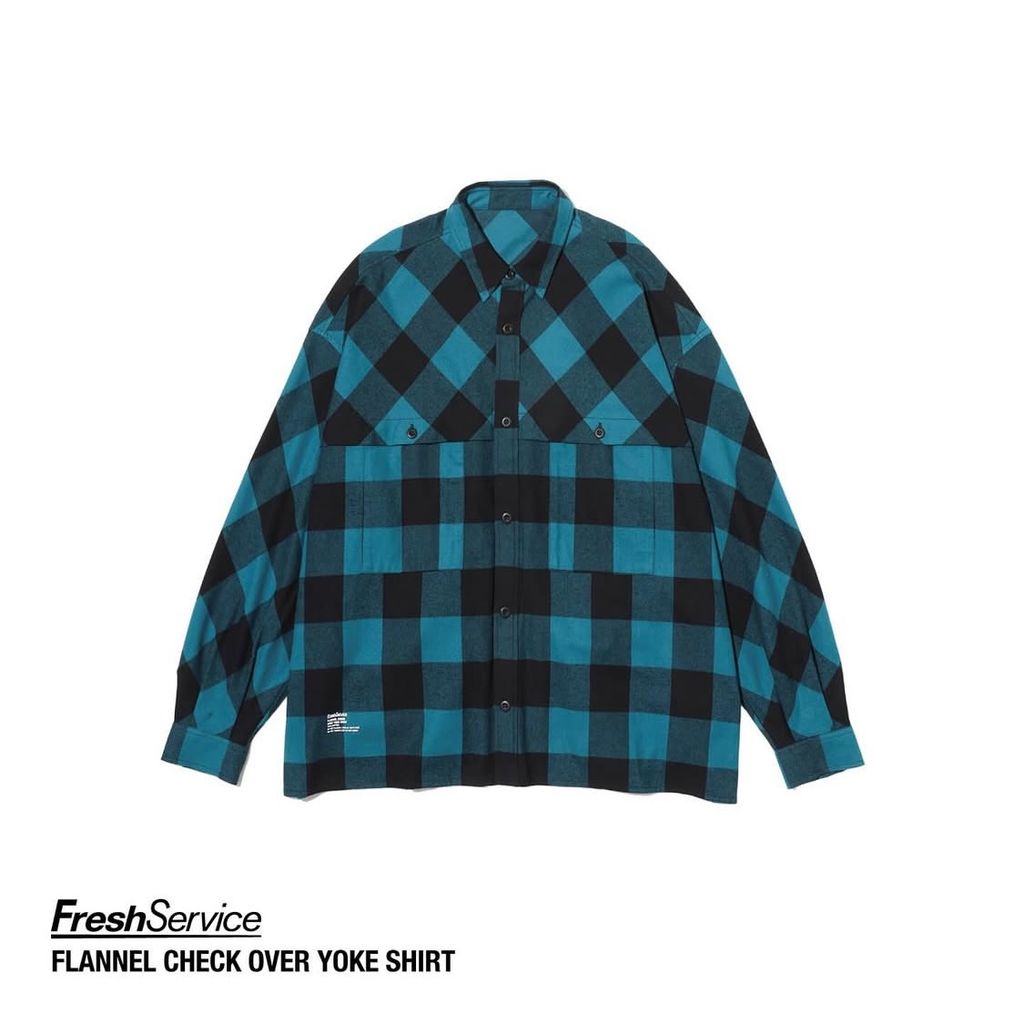 FreshService "FLANNEL CHECK OVER YOKE SHIRT”