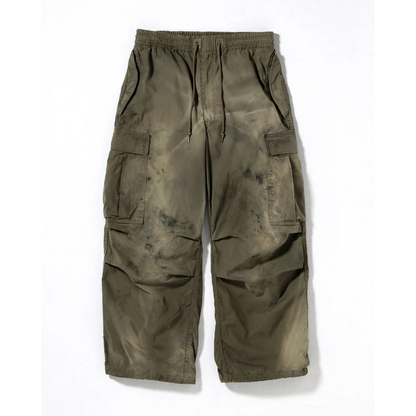 ANACHRONORM FADED CARGO EASY PANTS OLIVE